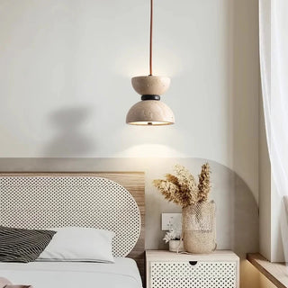 Celako™ Luserna Pendant Light | Yellow Travertine Dining Room Lighting