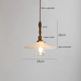 IWHD Butterfly Ceramic LED Pendant Lamp Beside Wooden Handle Copper Socket Home Decor Bedroom Dining Lving Room Light Hanglamp