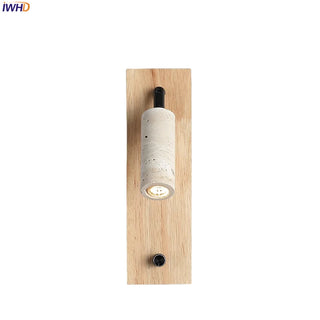 Celako™ Tivona Wall Light | Yellow Travertine Bedroom Lighting