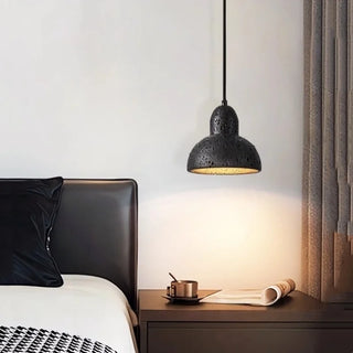 Celako™ Grottara Wall Light | Black Travertine Bedroom Lighting