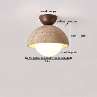 Celako™ Marvela Ceiling Light | Travertine Living Room Lighting