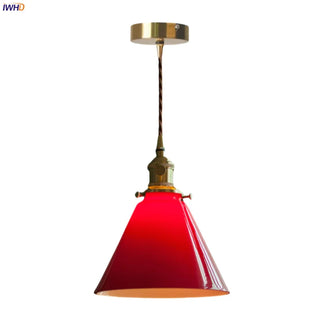 Celako™ Rubinor Pendant Light | Glass Vintage