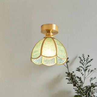 Celako™ Cupriglaze Ceiling Light | Glass Copper Vintage Bedroom Lighting