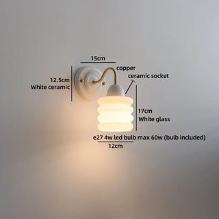 Celako™ Cerona Wall Light | Ceramic Bedroom Lighting