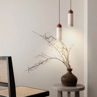 Celako™ Calcare Pendant Light | Wood Yellow Travertine Kitchen Island Lighting