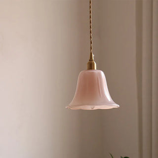 Celako™ Travertia Pendant Light | Glass Stone Bedroom Lighting