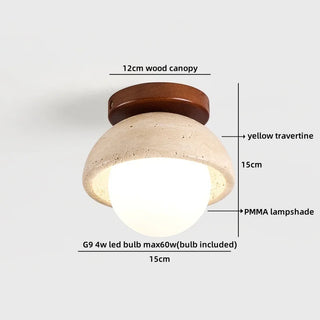Celako™ Aureon Ceiling Light | Travertine Living Room Lighting
