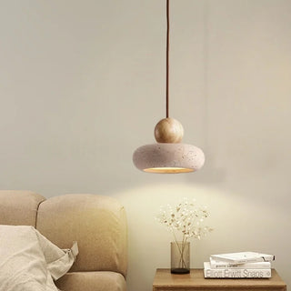 Celako™ Petruna Pendant Light | Yellow Travertine Kitchen Island Lighting