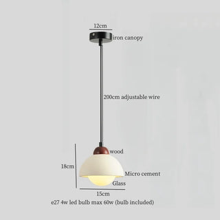 Celako™ Betura Pendant Light | Micro Cement Japan Wabi Sabi