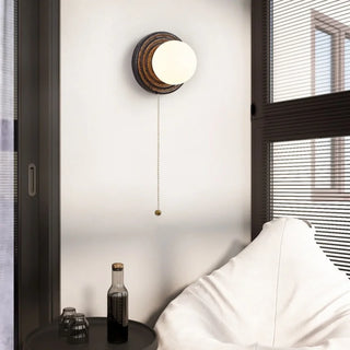 Celako™ Gravina Wall Light | Black Travertine Living Room Lighting