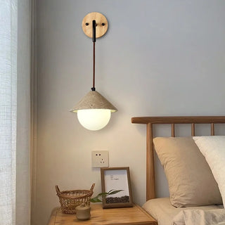 Celako™ Travure Wall Light | Yellow Travertine Japan Style