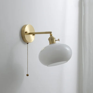 Celako™ Aurlen Wall Light | Copper Glass Bedroom Lighting