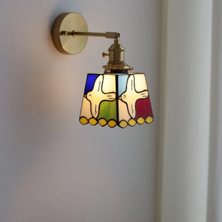 Celako™ Aurina Wall Light | Stained Glass Bedside Lighting