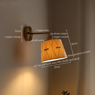 Celako™ Kaolita Wall Light | Ceramic Japan Style