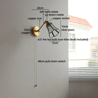 Celako™ Crysara Wall Light | Crystal Bedroom Lighting