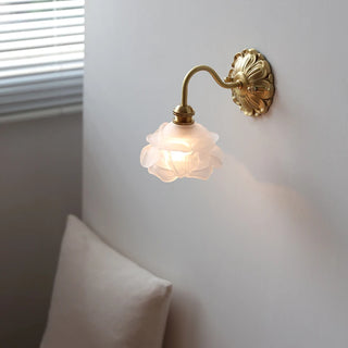 Celako™ Vitrose Wall Light | Brass Bedside Lighting