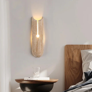 Applique murale Celako™ Sabitone | Travertin jaune Wabi Sabi Moderne