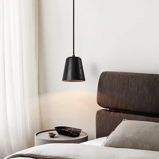 Celako™ Lithica Pendant Light | Black Travertine Dining Room Lighting