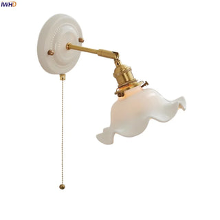 Celako™ Porcella Wall Light | White Ceramic Bedroom Lighting