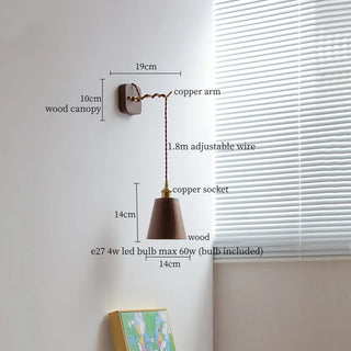 Celako™ Sylvar Wall Light | Wood Mid Century Modern Living Room Lighting