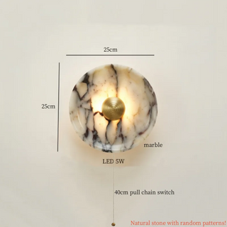 Celako™ Circara Wall Light | Marble Modern Bedroom Lighting