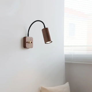 Celako™ Walnara Wall Light | Walnut Wood Bedroom Lighting