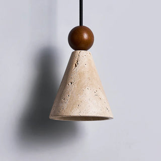 Celako™ Luteola Pendant Light | Yellow Travertine Bedroom Lighting