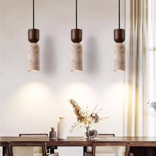Celako™ Sekitei Pendant Light | Yellow Travertine Wabi Sabi Modern