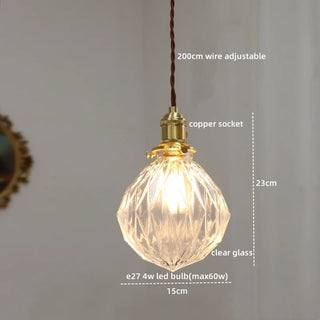 Celako™ Cuprina Pendant Light | Glass Dining Room Lighting