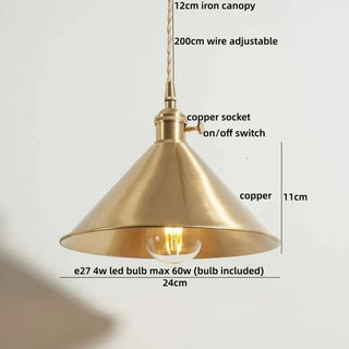 Celako™ Vesper Pendant Light | Copper Vintage American Kitchen Island Lighting