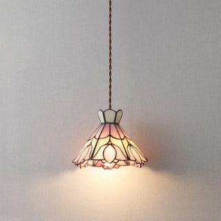 Celako™ Petalume Pendant Light | Pink Glass Bedroom Lighting