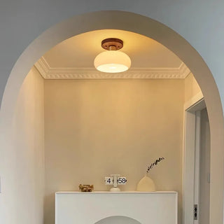 Celako™ Auvora Ceiling Light | Copper Glass Wood Kitchen Island Lighting