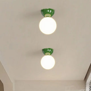 Celako™ Ferrovitro Ceiling Light | Glass Iron Living Room Lighting