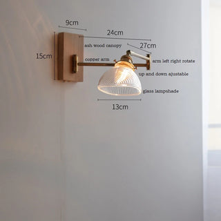 Celako™ Lustre Wall Light | Copper Bedside Lighting