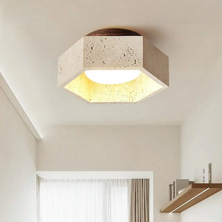 Celako™ Travexa Ceiling Light | Yellow Travertine Kitchen Island Lighting