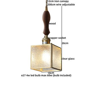 Celako™ Aurivitra Pendant Light | Glass Bedroom Lighting