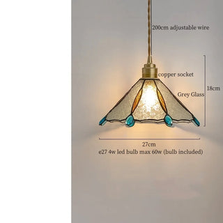 Celako™ Cuproglas Pendant Light | Glass Vintage Bedroom Lighting