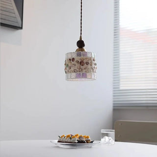 Celako™ Capizia Pendant Light | Glass And Shell Kitchen Island Lighting