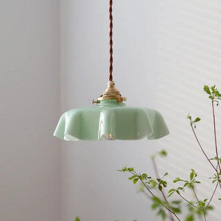 Celako™ Cremino Pendant Light | Cream Glass Mid Century Modern Bedroom Lighting