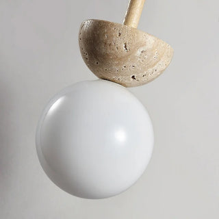 Celako™ Oroterra Pendant Light | Yellow Travertine Japanese/Wabi Sabi