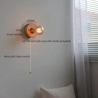 Celako™ Arbiora Wall Light | Wood Bedroom Lighting