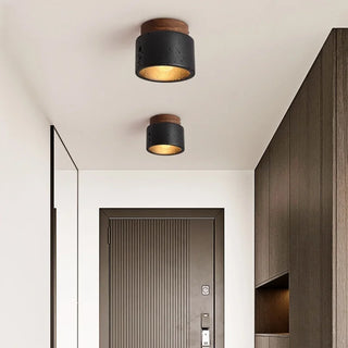 Celako™ Kuroiwa Ceiling Light | Black Travertine Living Room Lighting