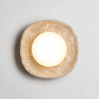 Celako™ Aurivane Ceiling Light | Yellow Travertine Europe