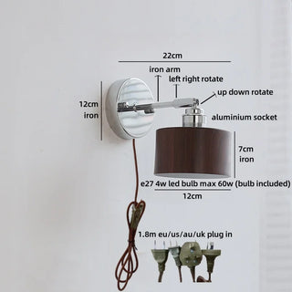 Celako™ Ombrae Wall Light | Iron Bedside Lighting