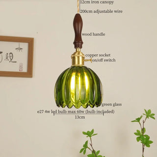 Celako™ Smaragd Pendant Light | Green Glass Kitchen Island Lighting