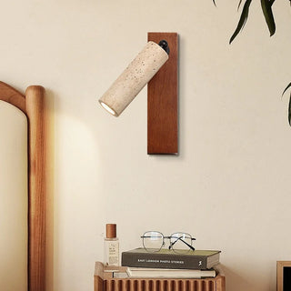 Celako™ Lumitine Wall Light | Yellow Travertine Bedroom Lighting
