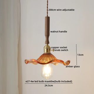 Celako™ Cuvelo Pendant Light | Glass Copper Bedroom Lighting
