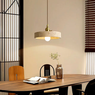 Celako™ Fulgens Pendant Light | Yellow Travertine Bedroom Lighting