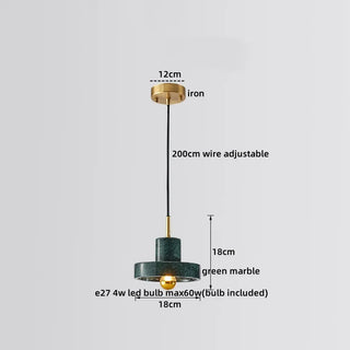 Celako™ Lapido Pendant Light | Marble Dining Room Lighting
