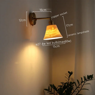Celako™ Cerique Wall Light | Ceramic Dining Room Lighting